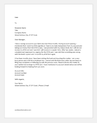 Maybe you would like to learn more about one of these? Complaint Letter To Bank Manager For Poor Customer Service Document Hub