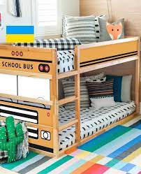 Ikea Kura Bed Decals School Bus Kura