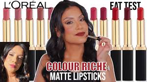 l oreal colour riche matte lipsticks