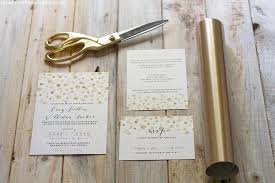 How To Add Gold To Diy Wedding Invitations Mountain Modern