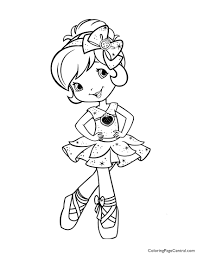 Blueberry strawberry shortcake doll coloring pages. Strawberry Shortcake Ballerina Coloring Page Coloring Page Central