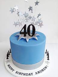 40th Birthday Cakes For Man gambar png