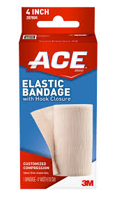 Ace Brand Elastic Bandage With Hook Closure 4 In Beige 1 Pack Walmart Com