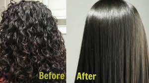 permanent hair straightening at home in