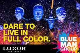 blue man group at the luxor hotel and