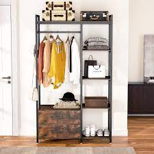 freestanding closet organizer with open
