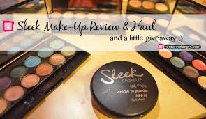 sleek make up review haul and giveaway