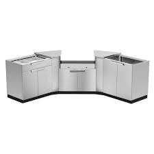 newage s outdoor kitchen stainless steel 5 piece cabinet set