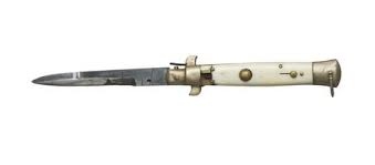 A switchblade (also known as automatic knife, switch, or in british english flick knife) is a type of knife with a folding or sliding blade contained in the handle which is opened by a spring when a button or lever on the grip is pressed. What Exactly Is A Switchblade The Writer S Guide To Weapons