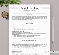 This cv includes employment history, education, competencies, awards, skills, and personal interests. Simple Resume Template Word Cv Template Cover Letter Etsy