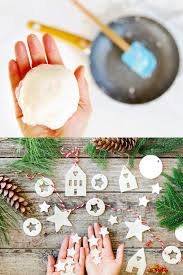 salt dough air dry clay ornaments