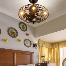 5 blades enclosed ceiling fan with