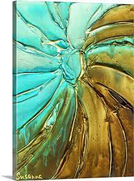 Blue Brown Abstract Art Wall Art