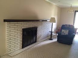 update this painted brick fireplace