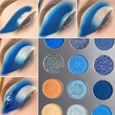 blue eyeshadow palette 15 color