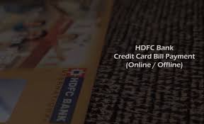 hdfc credit card payment or