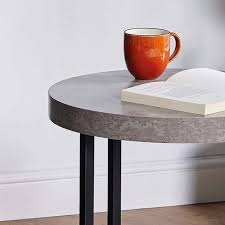 Concrete Side Table Concrete Effect