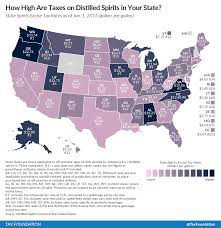 How High Are Taxes On Distilled Spirits In Your State 2016
