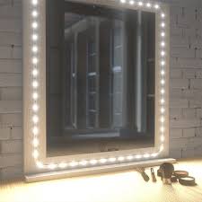 diy vanity mirror with led strip lights