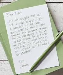 write a letter to your mom thanking her