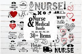 Free floral stethscope heart nurse svg, dxf, jpg, eps, & png file. Nurse And Medical Bundle Graphic By Redearth And Gumtrees Creative Fabrica Nurse Quotes Svg Quotes Icu Nursing