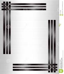 Formal Invitation Template Black White Stock Illustration