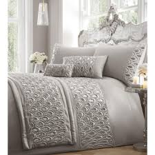 Grey Duvet Cover Set Bedding Soft