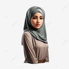 in beige hijab png vector psd and