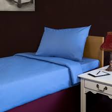 Bed Sheet 160 280 Cm Light Blue Single