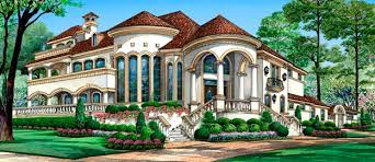 Mediterranean Mansion House Plan With