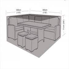 Square Casual Dining Set Cover