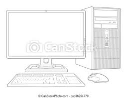 Create a bitmap image in memory and set its. Computer System Illustration Canstock