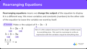 Rearranging Equations Gcse Maths