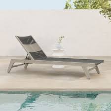 Catania Wood Rope Outdoor Chaise