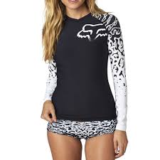 Dp Fox Cauz Long Sleeve Rashguard Womens Swim Shirts