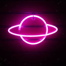 hanging planet neon signs led neon