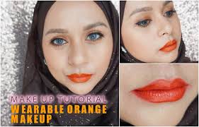 orange makeup tutorial