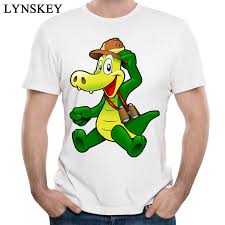 Us 7 81 36 Off Lynskey New Arrival T Shirts Custom Pure Cotton Youth Tops Tees Mens Short Sleeve Summer Cool T Shirts Alligator Graphic Cloth In