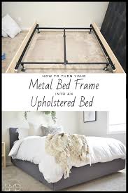 how to turn a metal bed frame into an