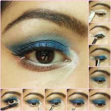 royal blue eye makeup beauty fashion