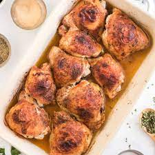 easy oven baked en thighs in just
