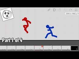 24 fps stickman fight scene tutorial