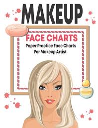makeup face charts paper practice face