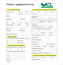 Loan Application Templates 6 Free Sample Example Format