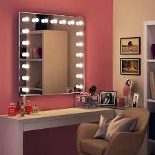 wall mounted hollywood mirror makeup