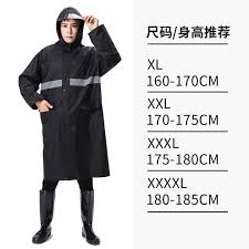 Manzan Long Raincoat Rain Jacket With