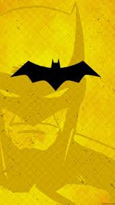 yellow black the batman phone wallpaper