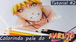colorindo pele do naruto how to color