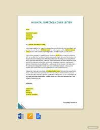 hospital director cover letter in