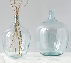 recycled glass demijohn vases pottery